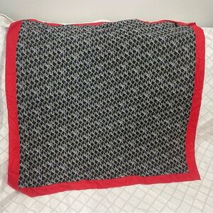 The Limited Red and Black Scarf